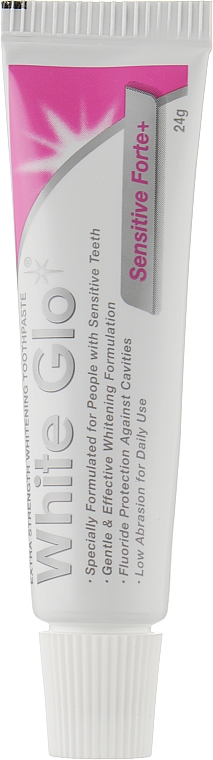 Отбеливающая зубная паста для снижения чувствительности - White Glo Sensitive Forte + — фото N2