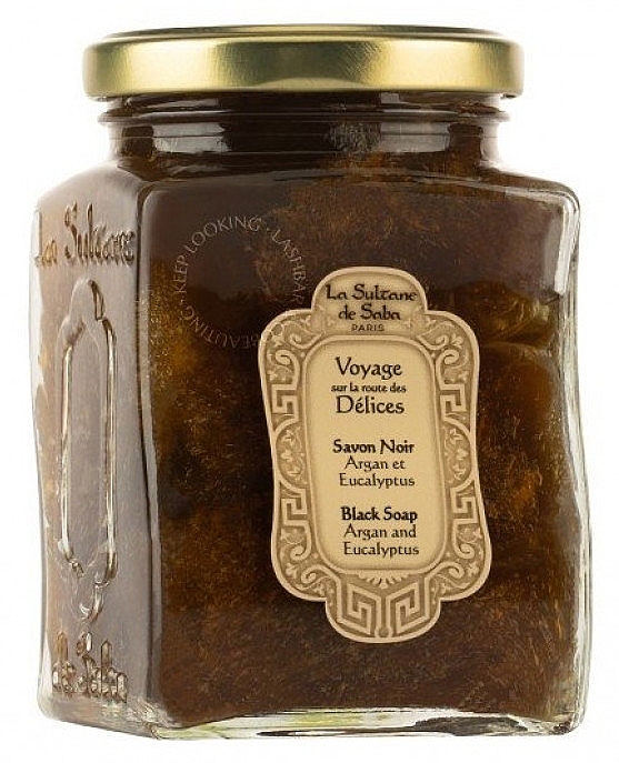 Чорне мило з евкаліптом для обличчя й тіла - La Sultane De Saba Rituals Of Hammam Authentic Black Soap Eucalyptus — фото N1