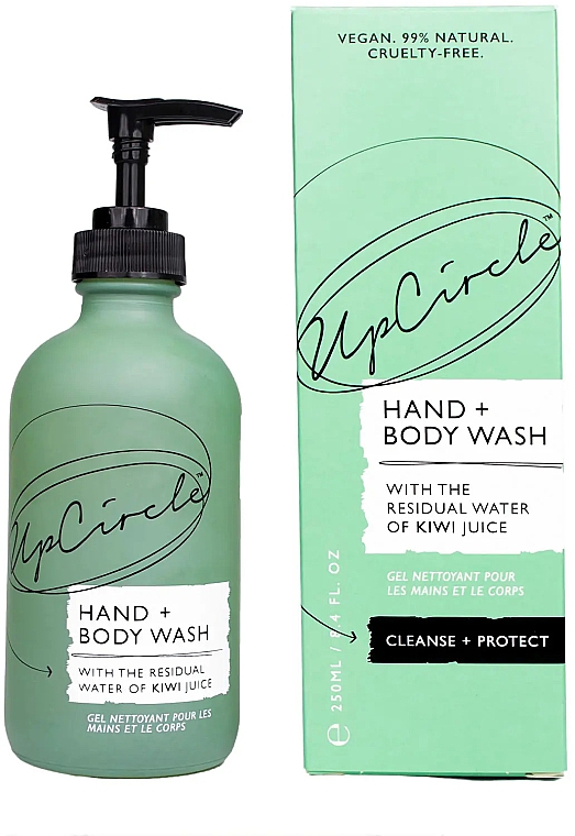 Мыло для рук и тела с противовоспалительной водой киви - UpCircle Hand + Body Wash With Kiwi Water — фото N1