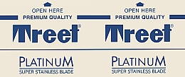 Леза для багаторазових станків, 20x5 шт - Treet Platinum Premium Quality Super Stainless Blade — фото N1