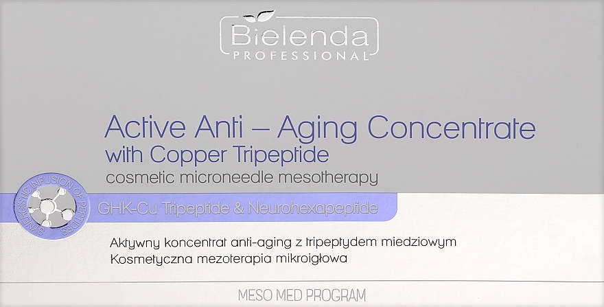 УЦІНКА Активний антивіковий концентрат із трипептидом міді - Bielenda Professional Active Anti-Ageing Concentrate with Copper Tripeptide * — фото N1