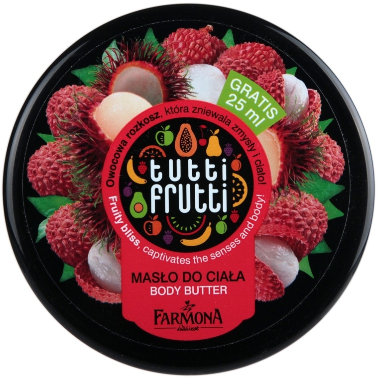 Крем питательный для тела "Личи и рамбутан" - Farmona Tutti Frutti Body Butter