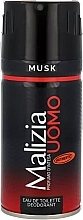 Дезодорант парфумований "Мускус" - Malizia Uomo Deodorant Spray Musk — фото N1
