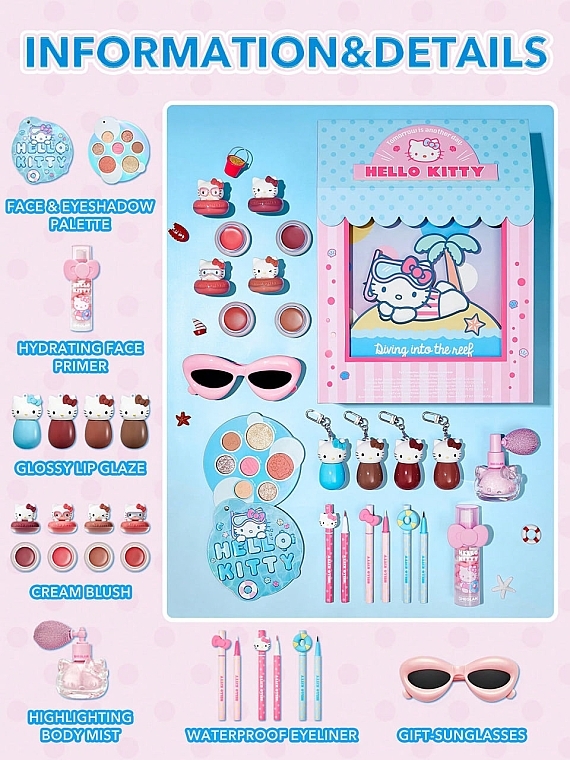 Набір, 15 продуктів - Sheglam Hello Kitty Full Collection Set — фото N2