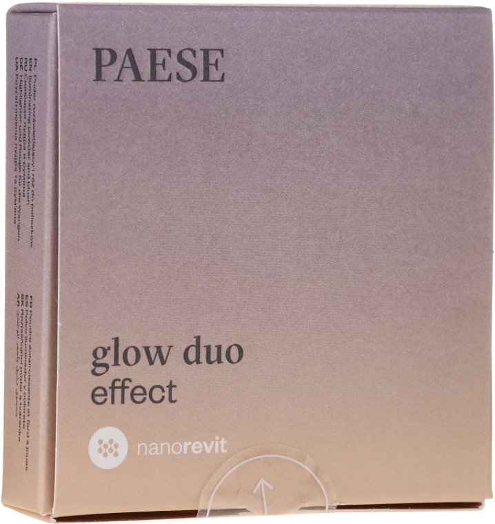 Пудра и румяна для лица - Paese Nanorevit Glow Duo Effect Powder And Blush — фото N1
