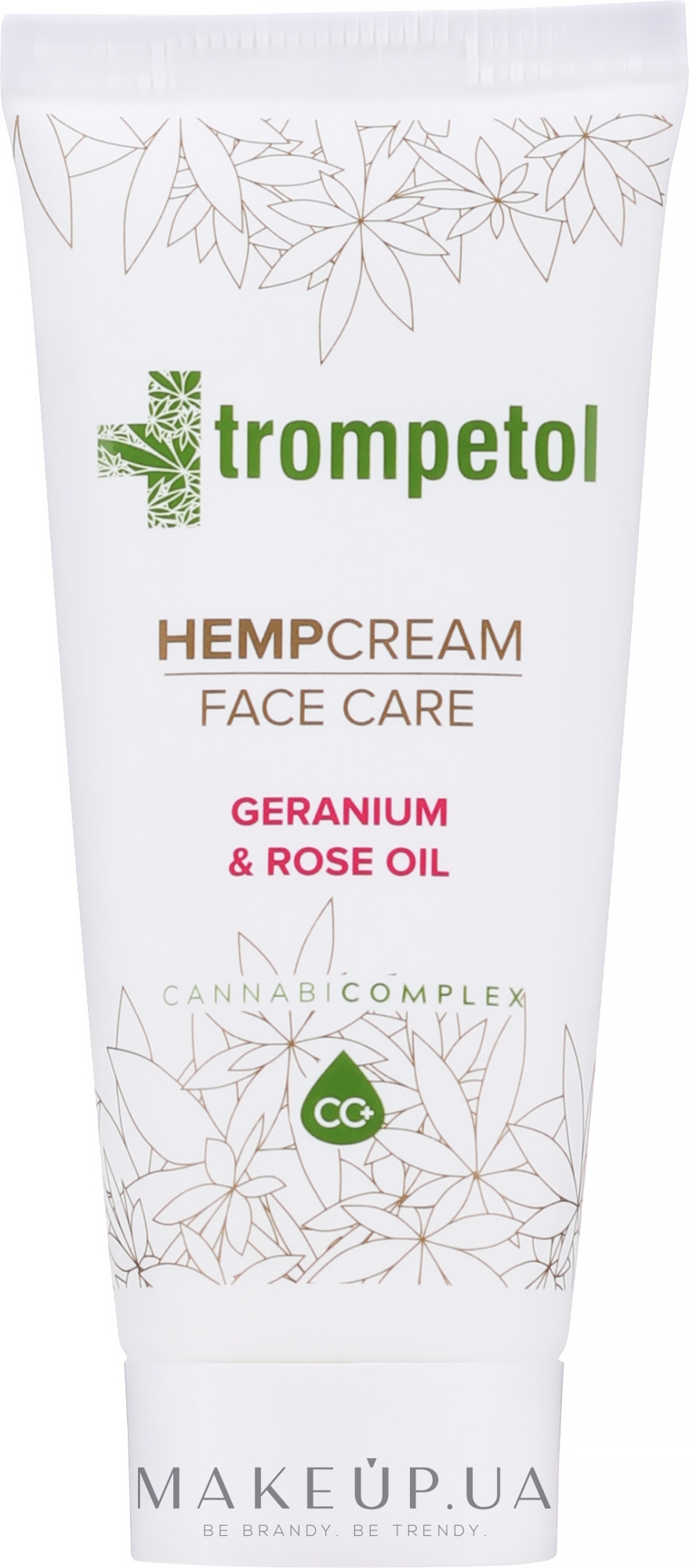 Крем для обличчя з конопель з трояндою й олією герані - Trompetol Hempcream Face Care — фото 40ml