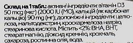 Харчова добавка "Вітамін D3", 110 таблеток - Apnas Natural — фото N3