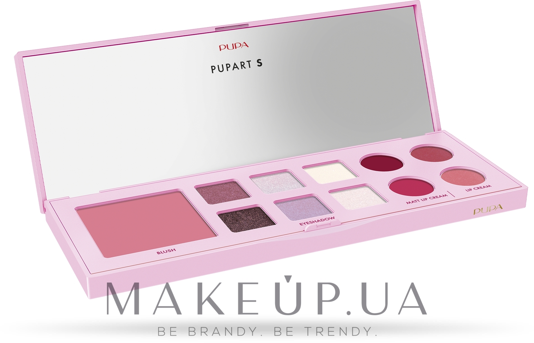 Палетка для макіяжу обличчя, очей і губ - Pupa Pupart S Palette 2023 — фото 002 - Pink