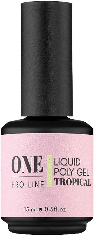 Рідкий полігель для нігтів, 15 мл - One Pro Line Liquid Poly Gel  — фото N1