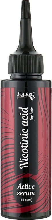 Активна сироватка для волосся "Нікотинова кислота" - Golden Pharm Nicotinic Acid Active Serum — фото N1