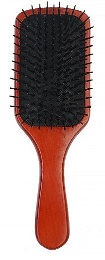 Расческа для волос деревянная с нейлоновой щетиной, 22 см - Disna Pharma — фото N1