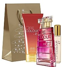 Парфумерія, косметика Avon Life Colour For Her - Набір (edp/50ml + b/lot/150ml + edp/10ml)