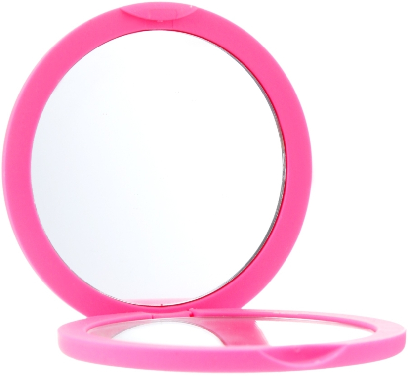 Дзеркало косметичне кругле, 85543,рожеве - Top Choice