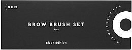 Набор кистей - Okis Brow Brush Set Black Limited Edition — фото N1