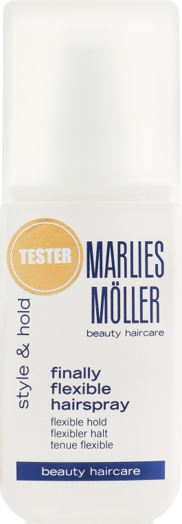 Лак гнучкої фіксації для волосся - Marlies Moller Finally Flexible Hair Spray (тестер) — фото N1