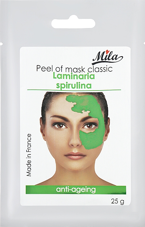 Маска альгинатная классическая порошковая "Ламинария, спирулина" - Mila Anti-Ageing Peel Off Mask Laminaria Digitata & Spirulina — фото N1