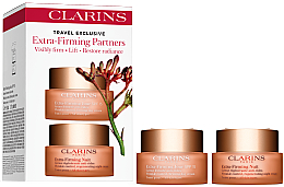 Парфумерія, косметика Набір для догляду за обличчям - Clarins Travel Exclusive Extra-Firming Partners Set (cr/2x50ml)