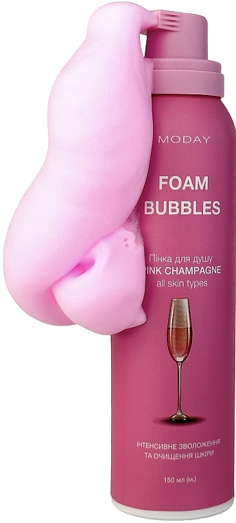Пінка для душу з ароматом рожевого шампанського - MODAY Foam Bubbles Pink Champagne — фото N3