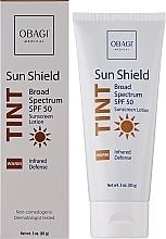 Тонувальний сонцезахисний крем - Obagi Medical Sun Shield Tint Broad Spectrum Spf 50 Warm — фото N2