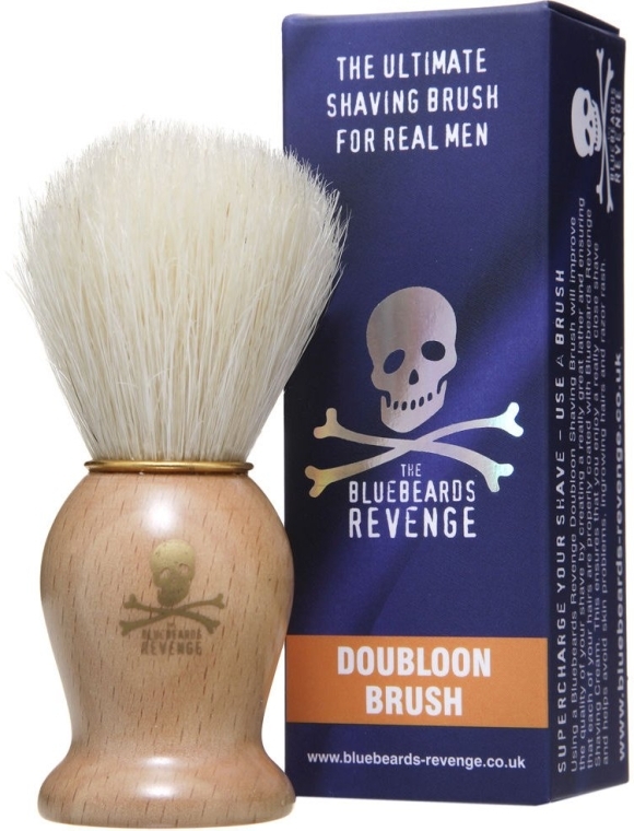 Помазок для бритья, деревянный - The Bluebeards Revenge The Ultimate Doubloon Brush — фото N1