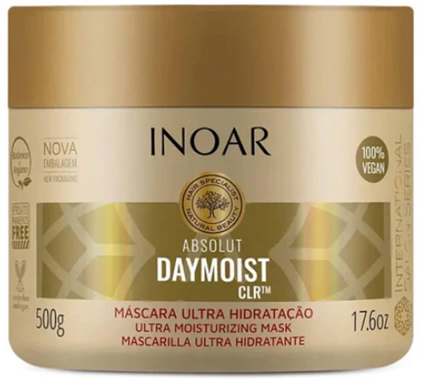 Зволожувальна маска для волосся - Inoar Absolut Daymoist CLR Ultra Moisturizing Mask — фото N2