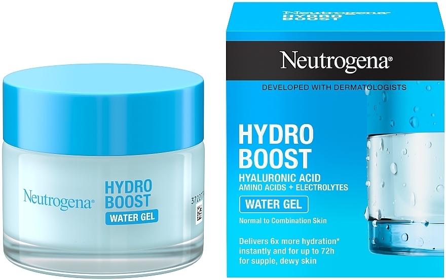 Гель для нормальної та комбінованої шкіри обличчя - Neutrogena Hydro Boost Water Gel — фото N2