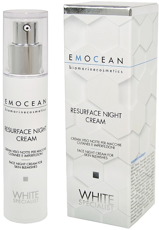 Нічний відновлювальний крем для обличчя - Emocean White Specialist Resurface Night Cream — фото N2