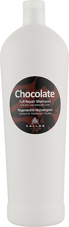 Шампунь для сухого і пошкодженого волосся - Kallos Cosmetics Chocolate Full Repair Shampoo — фото N1