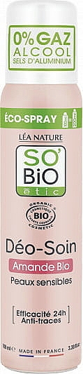 Дезодорант-спрей з мигдальним молочком - So'Bio Etic Almond Milk Deodorant Spray — фото N1