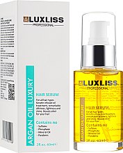 Сыворотка на основе арганового масла - Luxliss Argan Oil Hair Serum — фото N1