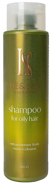 Шампунь для жирного волосся - He&She Cosmetics Shampoo For Oily Hair — фото N3