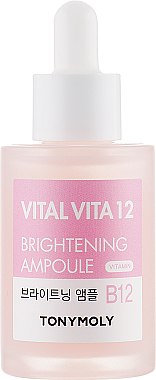 Ампульна есенція освітлювальна з вітаміном В 12 і пептидами - Tony Moly Vital Vita 12 Brightening Ampoule B12 — фото N2