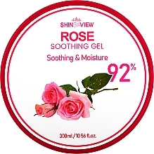 Парфумерія, косметика Зволожувальний гель для шкіри з гідролатом троянди - ShinSiaView Rose Soothing Gel 92%