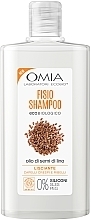 Шампунь для волосся з лляною олією - Omia Laboratori Ecobio Linseed Oil Shampoo — фото N1