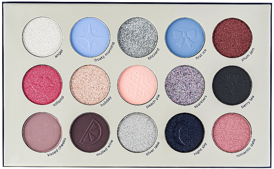 Палетка тіней для повік, 15 відтінків - Parisa Cosmetics Winter Kisses Eyeshadow Palette — фото N10