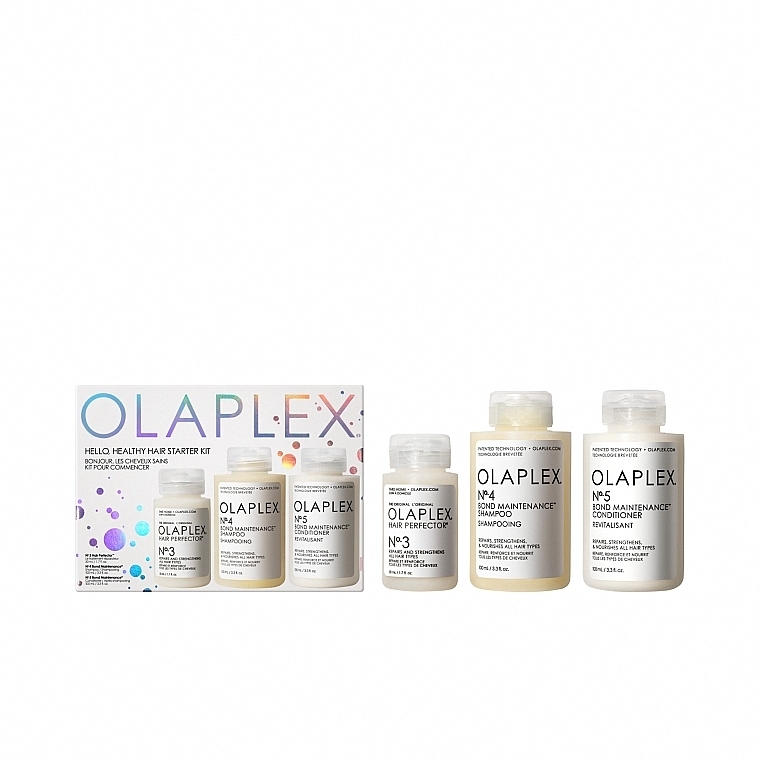 Набор - Olaplex Hello Healthy Hair Starter Kit (h/pr/50ml + sh/100ml + con/100ml) — фото N2