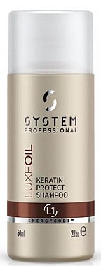 Шампунь для волосся "Захист кератину" - Wella SP System Professional Energy Code Luxe Oil Shampoo L1 — фото N3