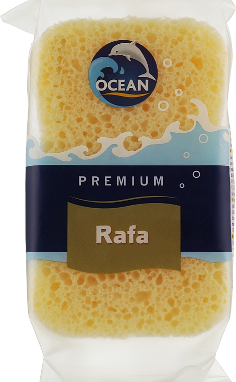 Губка массажная для купания "Rafa", желтая - Ocean
