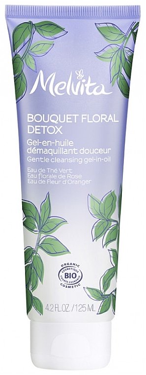 Очищающее гель-масло для лица - Melvita Floral Bouquet Detox Organic Gentle Cleansing Gel-in-Oil