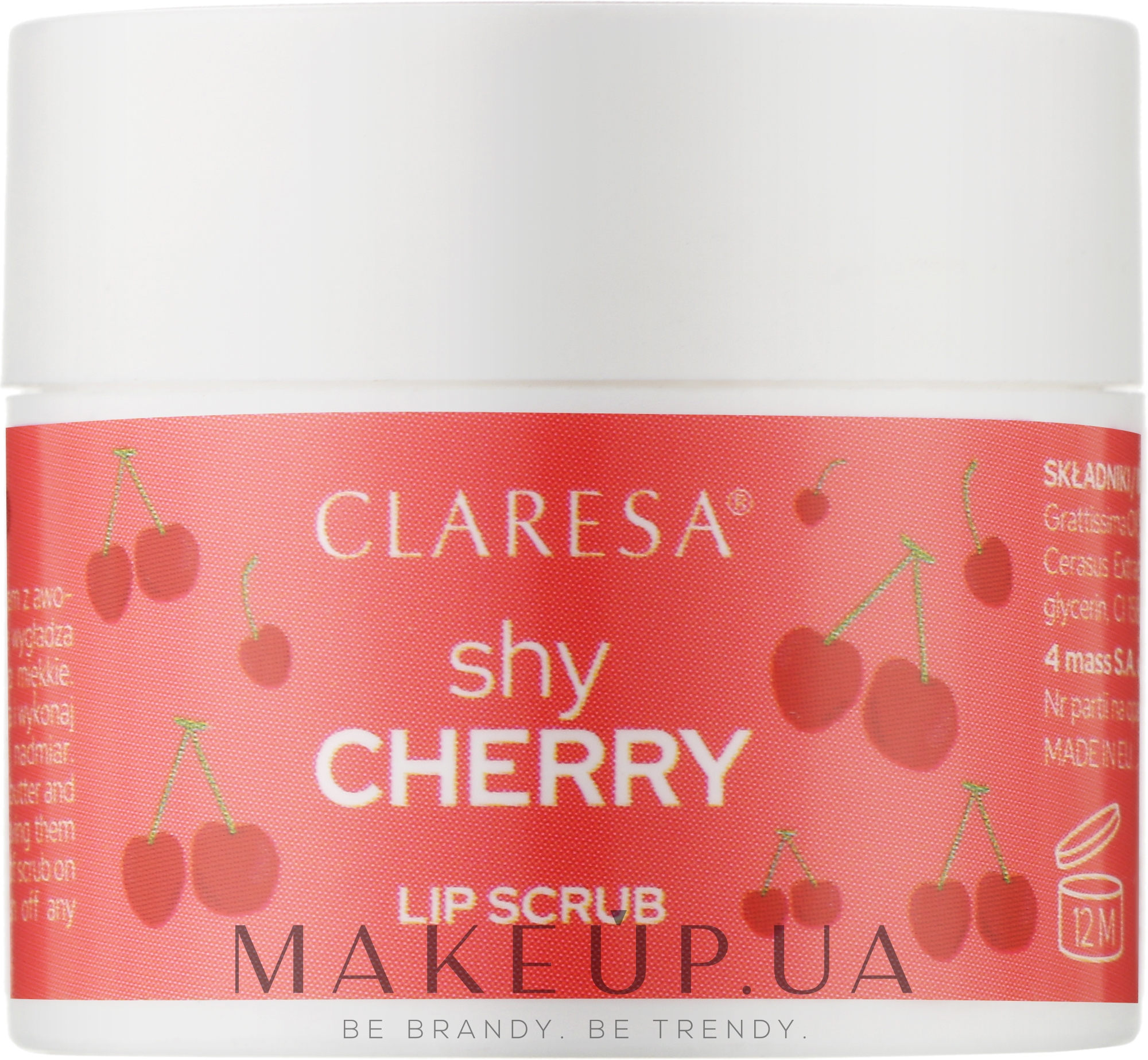 Скраб для губ "Застенчивая вишня" - Claresa Lip Scrub Shy Cherry — фото 15g
