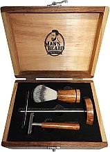 Духи, Парфюмерия, косметика Бритвенный набор - Man's Beard Barber Wood Set 