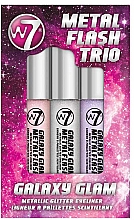 Парфумерія, косметика Набір - W7 MetalFlash Trio Eyeliner Galaxy Glam (eye/liner/3x8ml)