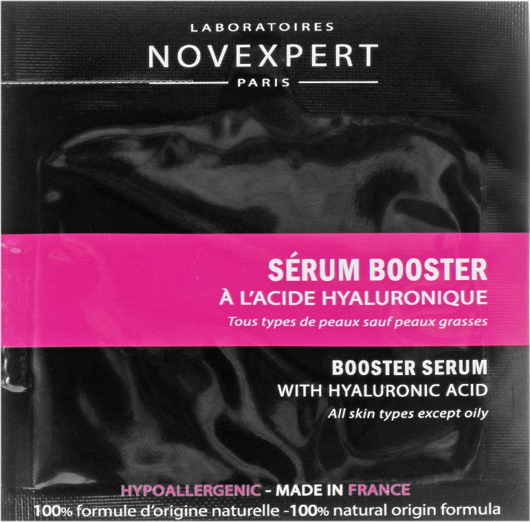 Сироватка-бустер з гіалуроновою кислотою для обличчя - Novexpert Hyaluronic Acid Booster Serum (пробник) — фото N1