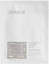 Духи, Парфюмерия, косметика Осветляющая маска для лица - Cremorlab Blanc De Cremor White Bloom Triple Bright Floral Mask