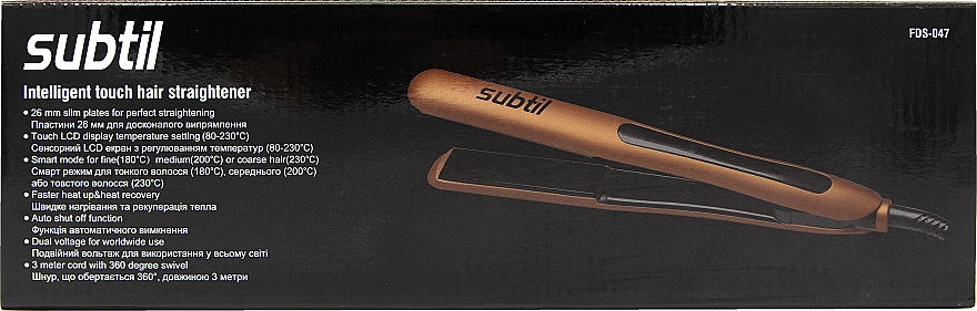 Профессиональный выпрямитель для волос с цифровым датчиком, 26мм - Laboratoire Ducastel Subti Smart — фото N2