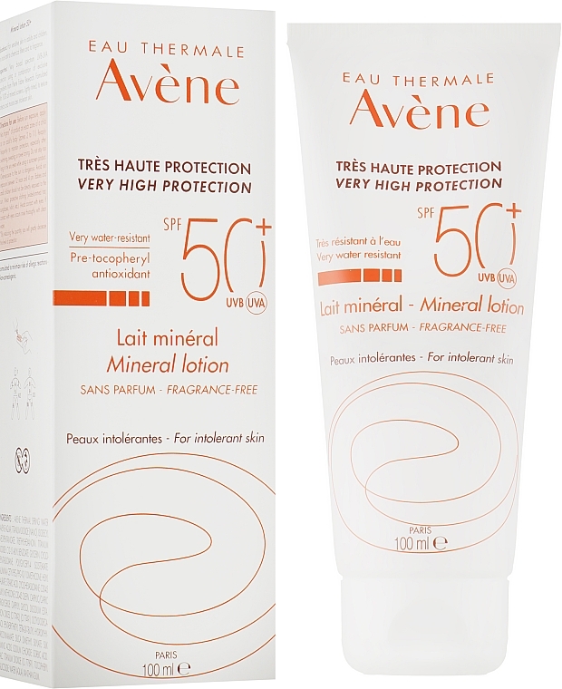 УЦЕНКА Солнцезащитный лосьон с минеральным экраном - Avene Very High Protection Mineral Lotion SPF 50+ * — фото N1