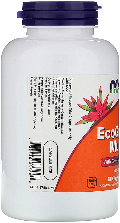 Мультивітаміни без заліза, у капсулах - Now Foods EcoGreen Multi Iron Free — фото N3