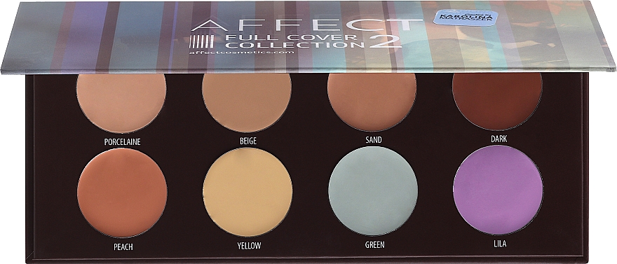 Палетка коректорів для обличчя - Affect Cosmetics Camouflage Palette Full Cover Collection 2 — фото N1