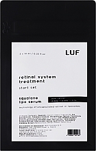 Система сывороток с липосомным ретинолом 0.05% / 0.08% / 0.1% для введения ретинола в повседневный уход - Luff (serum/3x10ml) — фото N1