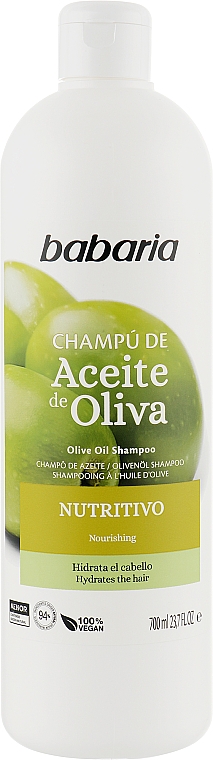 Шампунь з оливковою олією - Babaria Nourishing Shampoo With Olive Oil — фото N3